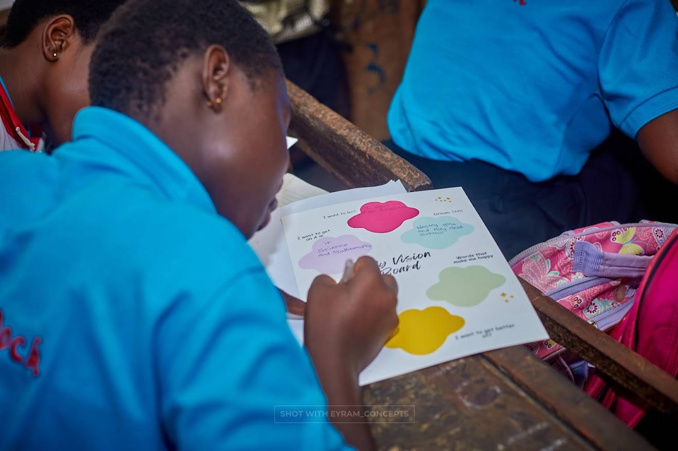 Girls taking part in a hands-on STEM session